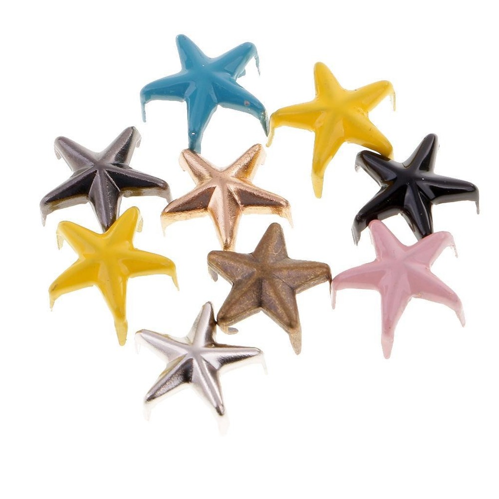 100 Pieces Rivet Leathercraft DIY Claw Rivets
