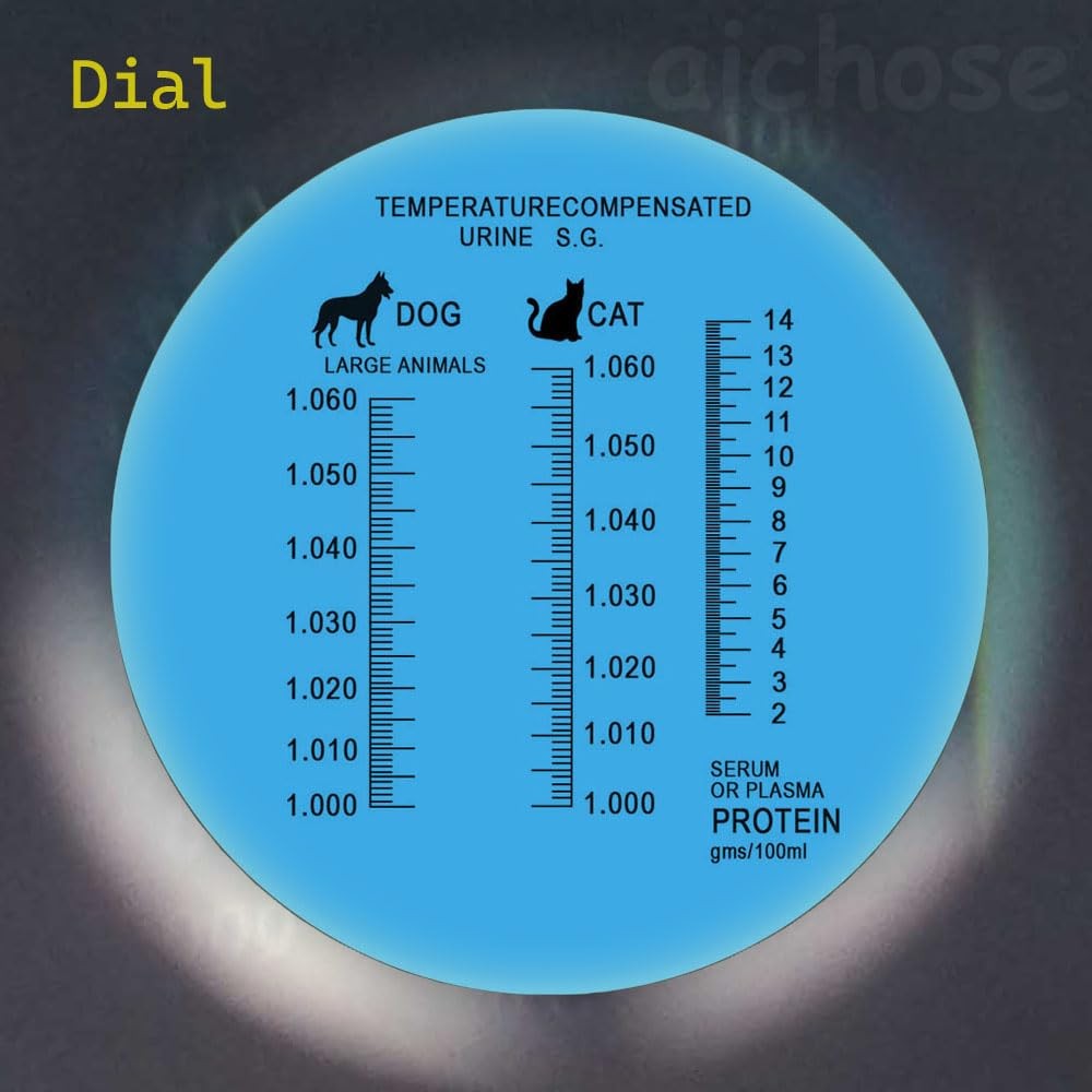 3-in-1 Animal Clinical Refractometer, Measuring Animal's Health Index of Urin...