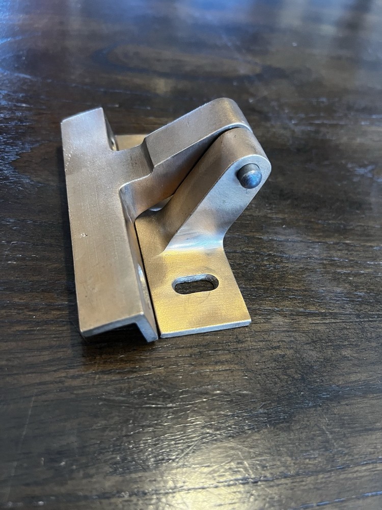 Vintage Brass Offset Pivot Hinge 4pcs