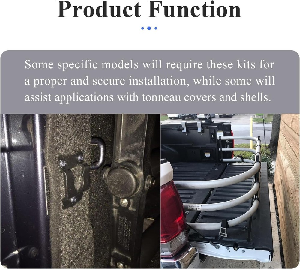 Universal 2-Piece No Drill Bracket Kit for AMP Research Bed Xtender Max