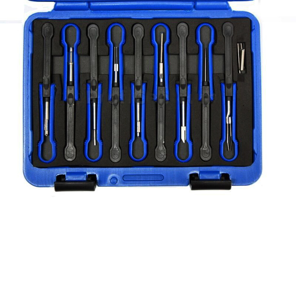 12 pc Universal Terminal Release Extractor Tool Set Mechanics Car Garage Cable