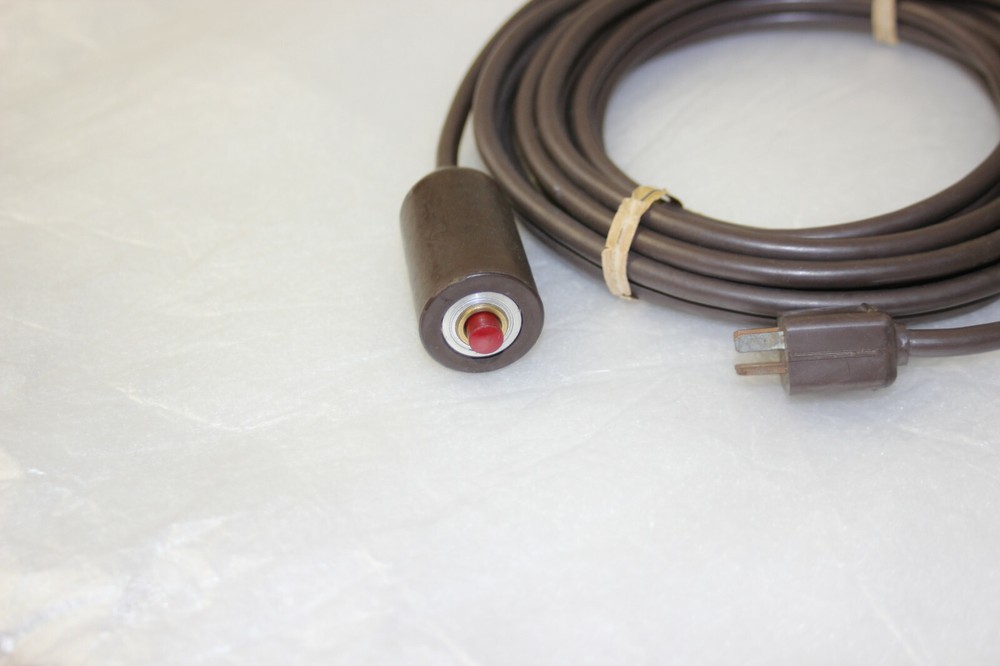 Vintage Dukane Projector??? Push Button Switch 15ft Cable 4 Blade Prong End