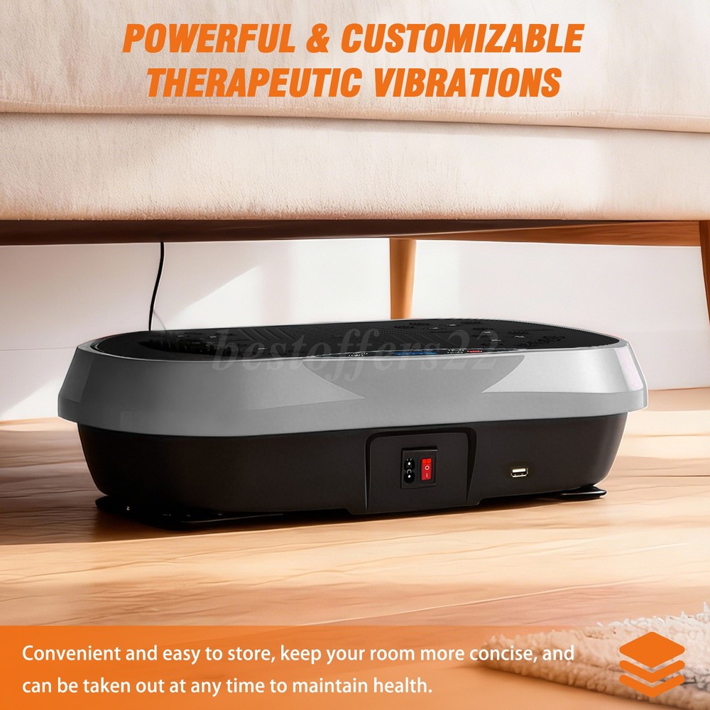 200 Speeds Vibration Plate Exercise Machine Whole Body Workout Vibrate Platform