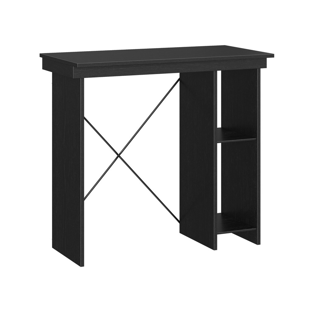 Ardent No Tools Small Space Writing Desk Black