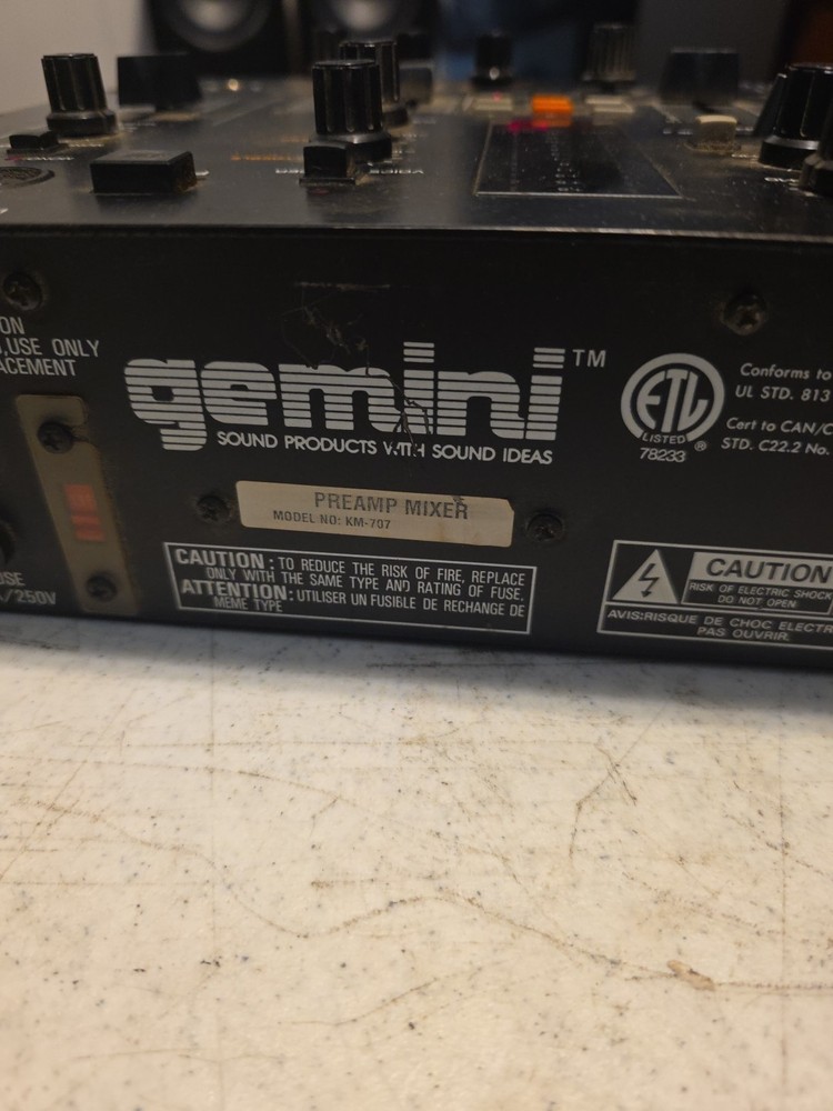 Gemini Preamp/ Mic Mixer Model KM -707