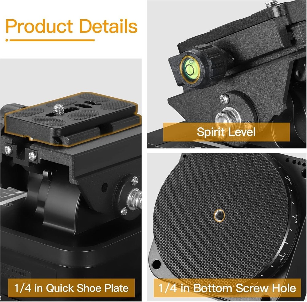 Motorized Panoramic Tripod Head Remote Control Smartphone DSLR Camcorder