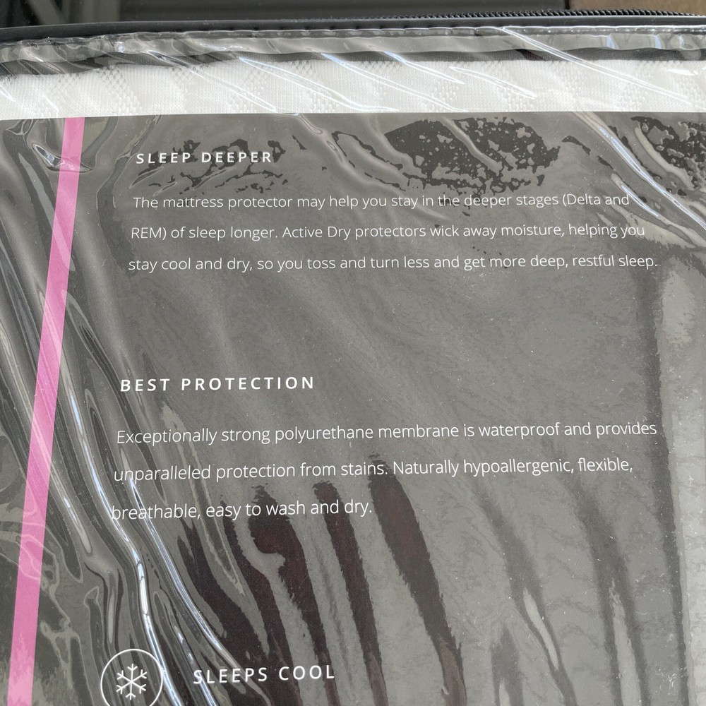 Mattress Protector Waterproof, White Quilted Full
