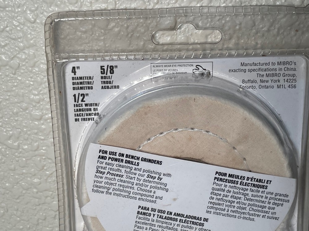 4" Diameter Medium Buffing Pad for Cleaning & Polishing Wheel, Mibro