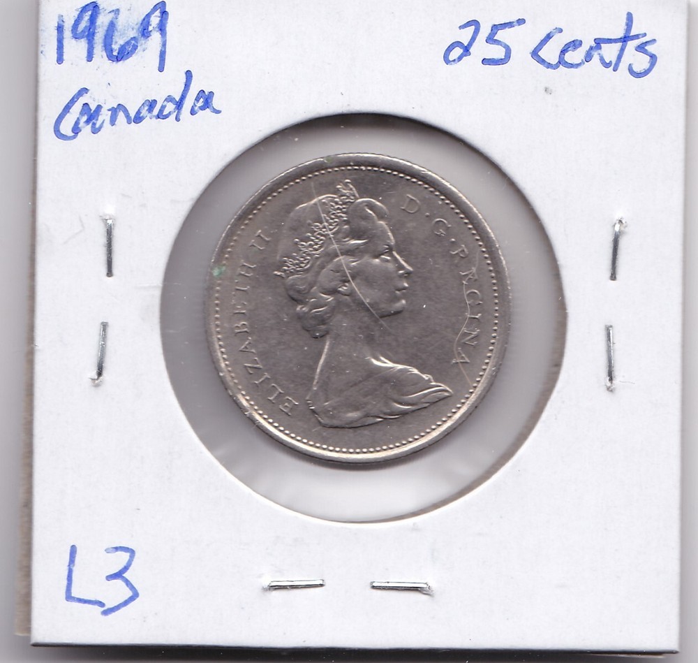 1969 Canada 25 Cent L3