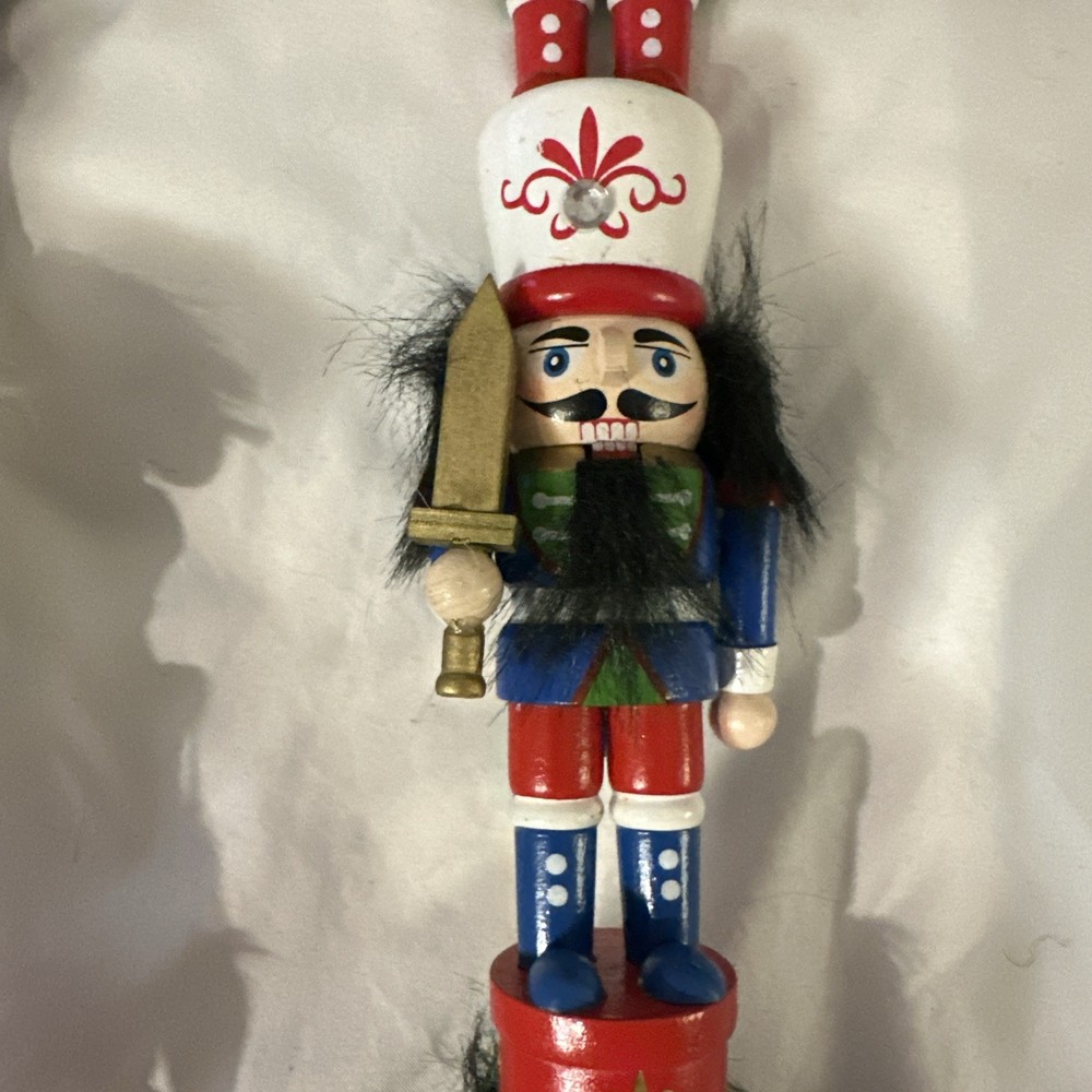 Three Soldiers Nutcrackers Stacked.