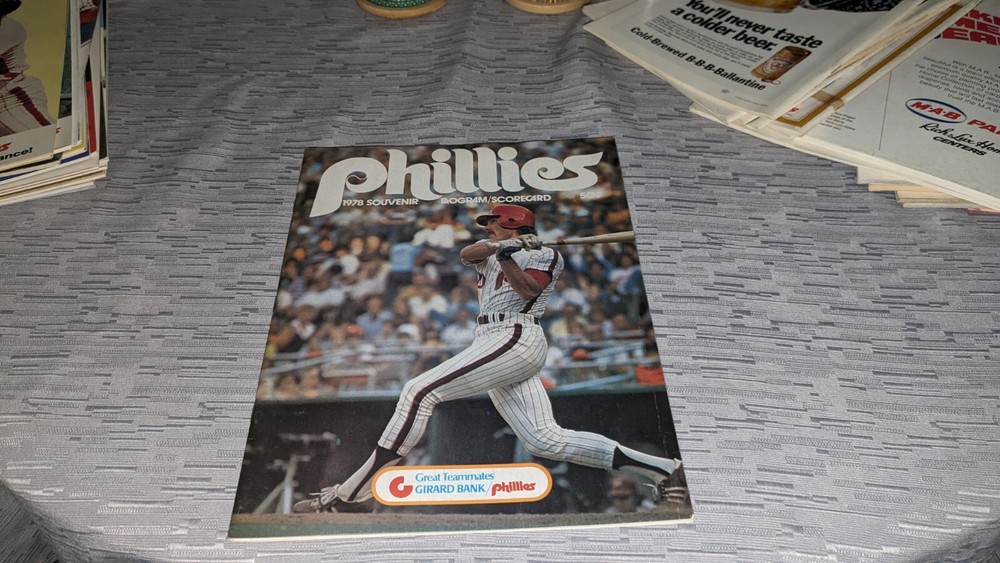 1978 Philadelphia Phillies Chicago Cubs Baseball Program Mike Schmidt