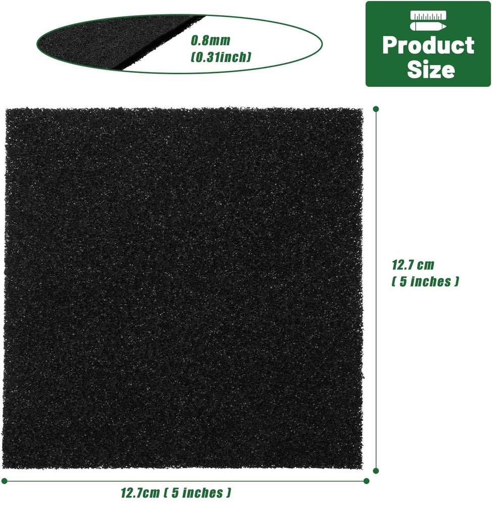 10 Pack Compost Bin Filters Activated Carbon Odor Filter Sheets 5 Inch Kitchen