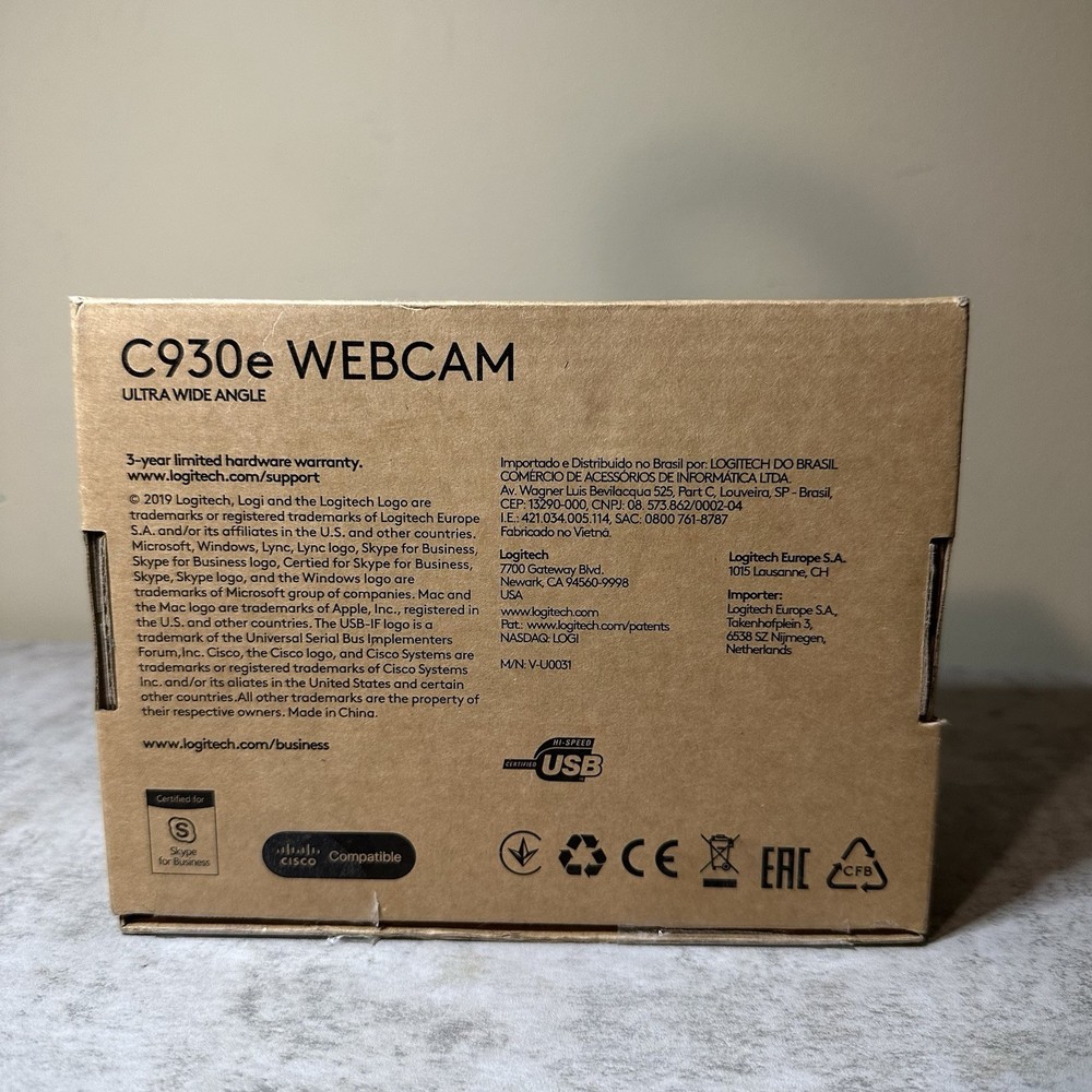 Logitech C930E 1080p Webcam with H.264 Support - NEW