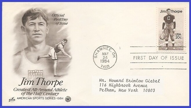 USA5 #2089 ADDR PCS ARTCRAFT FDC   Jim Thorpe