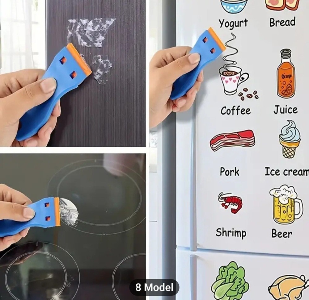 Razor Blade Scraper, Scraper Tool with 20 Extra Replacement Plastic Blades, New