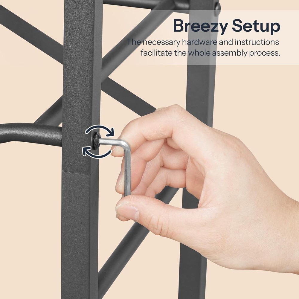 HOOBRO 5 Gallon Water Jug Holder 3 Tier Water Jug Rack with Wooden Top Shelves