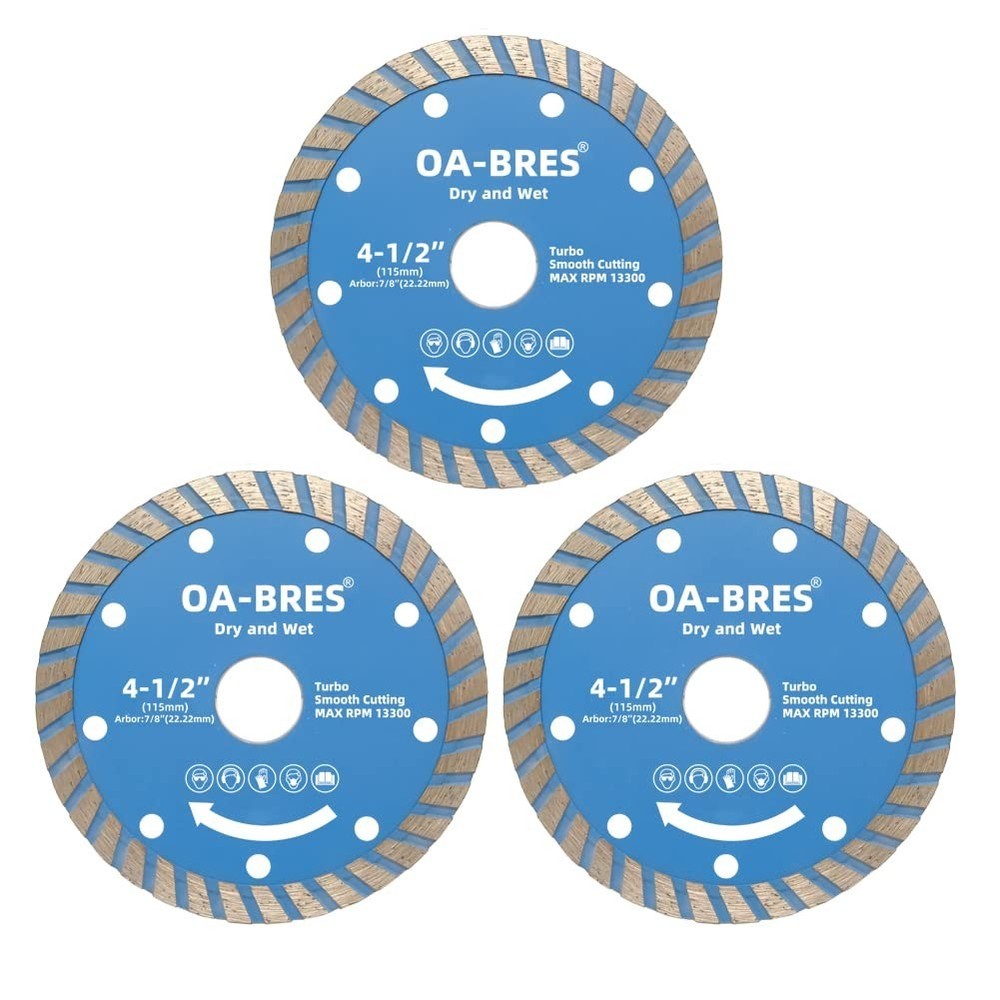 Durable 4-1/2" Diamond Blade with 10mm Segments for Ultimate Versatility