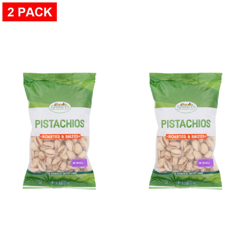 2 Pack - Sprouts Roasted Salted Pistachios In Shell 8 oz