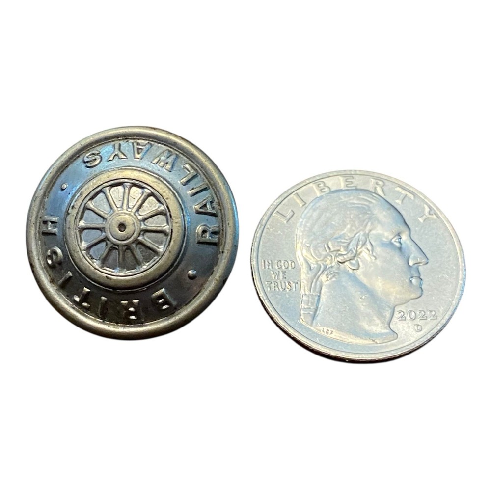 Vintage British Railways Uniform Cost Button - Circa 1940s