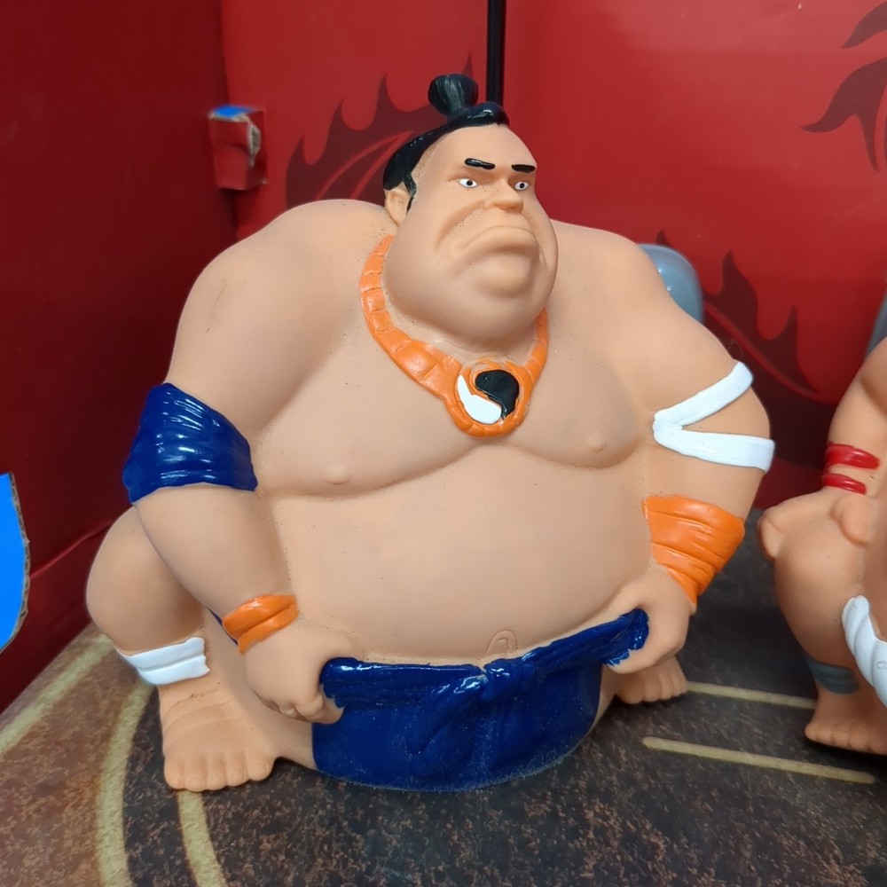 Sharper Image Sumo Wrestler RC Remote Control Rolling Toys Talking 2016 NOS