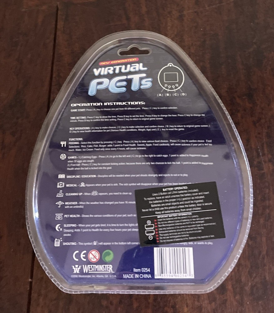 Virtual Pets Electronic 3 Pack Keychain 2006 New In Package