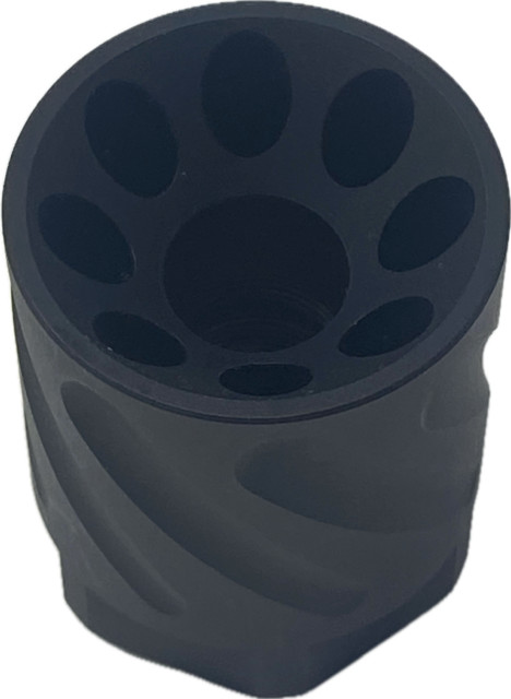 NEW! BLACK 7075 Aluminum Compact Low Concussion 1/2x28 Muzzle Brake Compensator