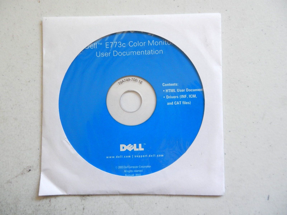 ** NEW ** DELL E773c Monitor User Documentation Software Drivers CD