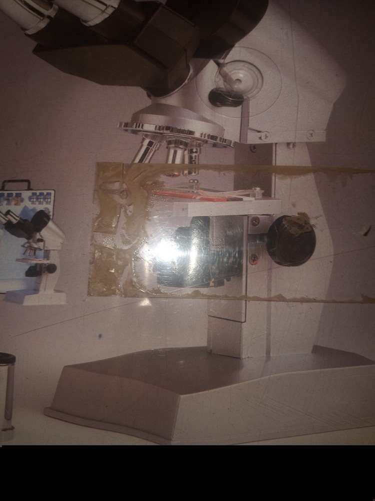 Vintage Edu Science 150x -1200x Binocular Microscope Set