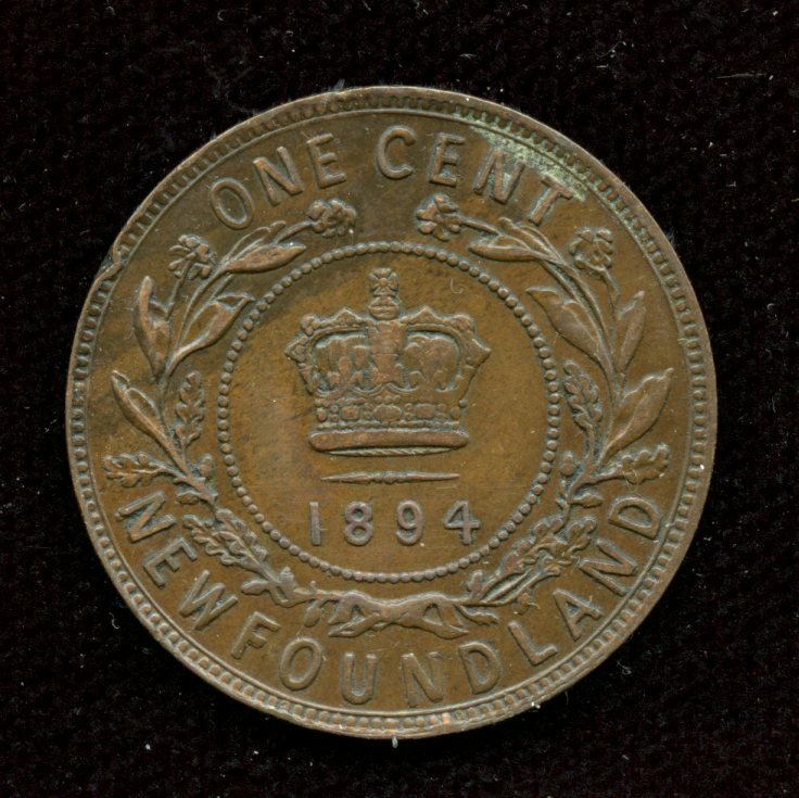 1894 Newfoundland One Cent - NICE EF Condition