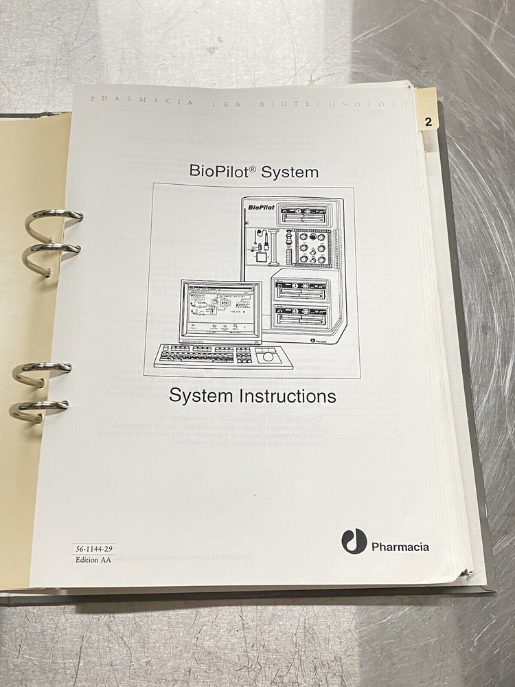 Pharmacia BioPilot System Part 1 - Users Guide / Instructions Manual