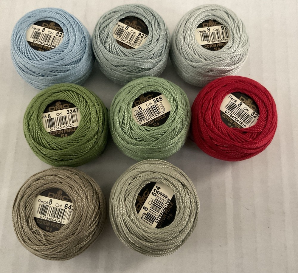 DMC Perle 8, Lot Of 8