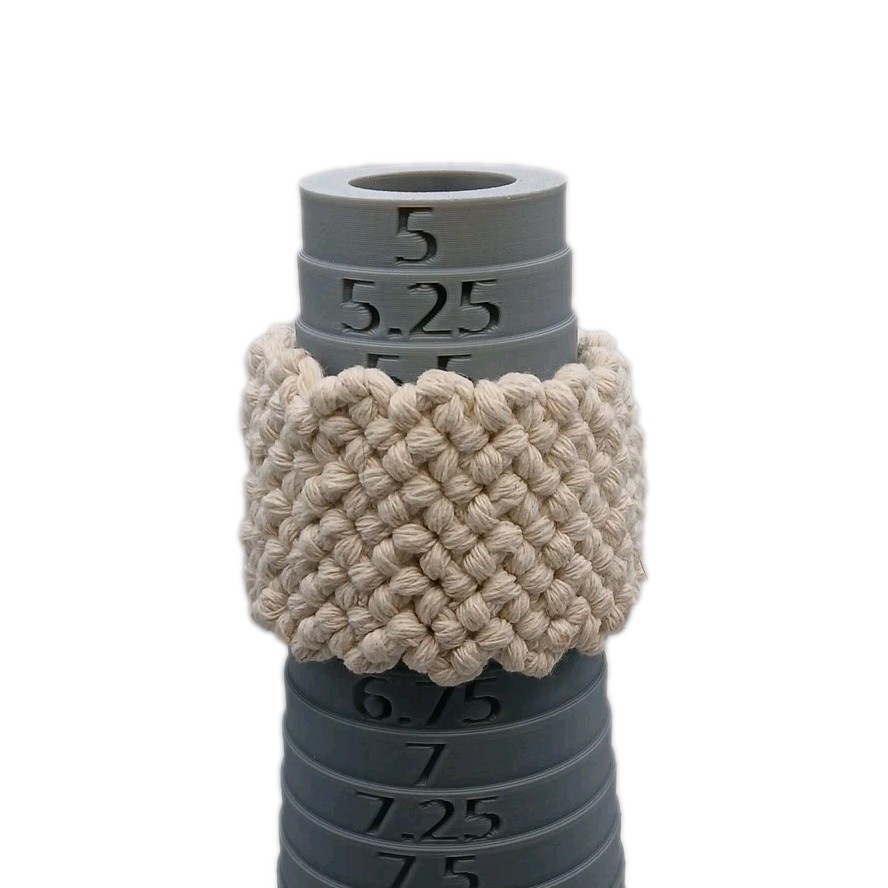 Pure White Woven Bracelet 6" Diameter