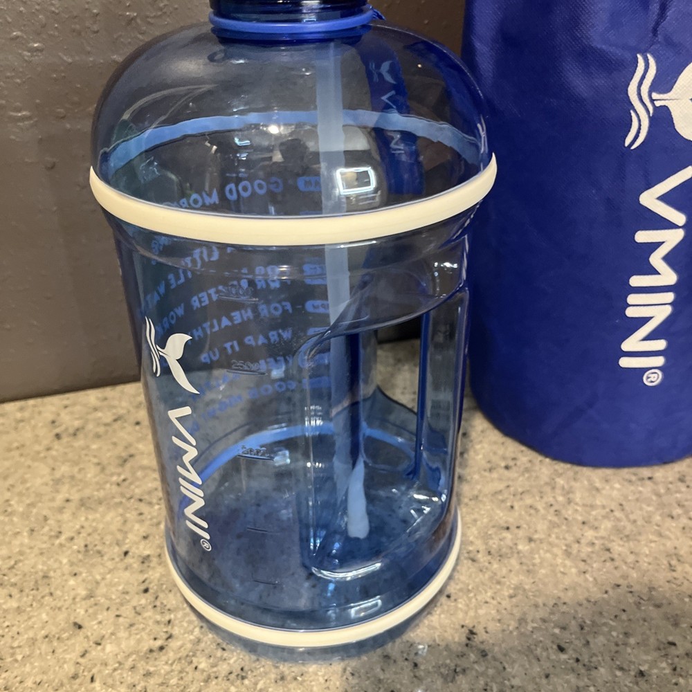 Vmini Reusable Water Jug 1 gallon Blue