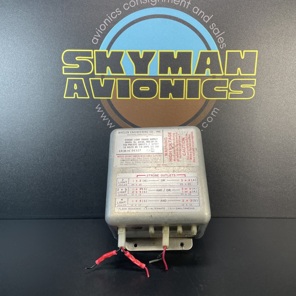 Whelen Strobe Light Power Supply - A413A