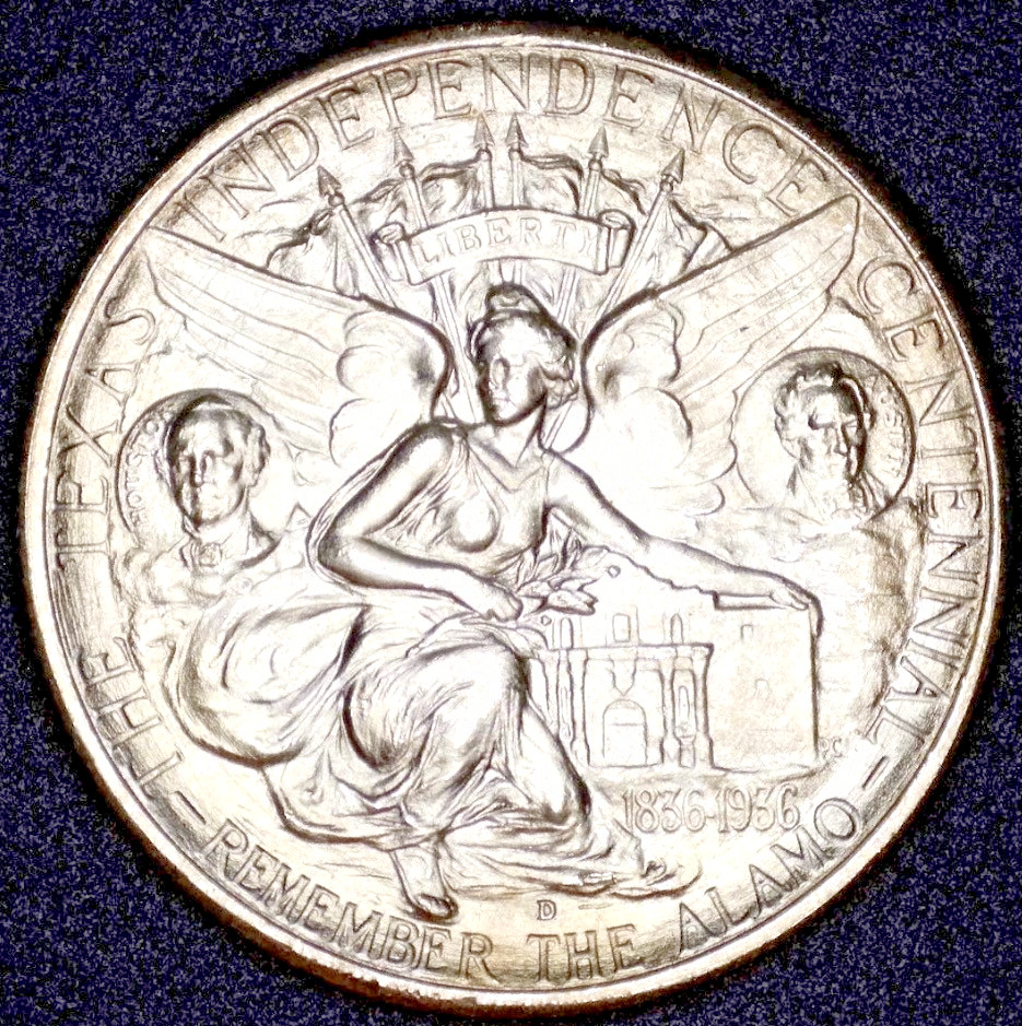 1935 D Texas Commemorative Silver Half Dollar BU++