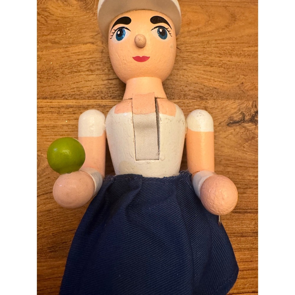 Tall tennis player girl nutcracker