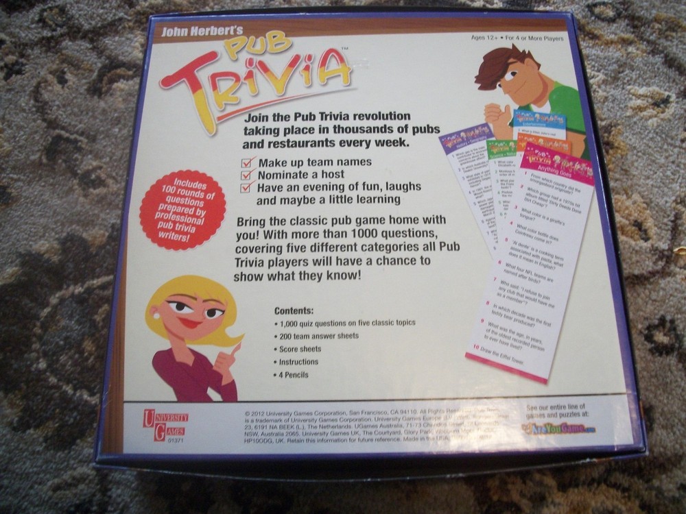 JOHN HERBERT'S PUB TRIVIA GAME