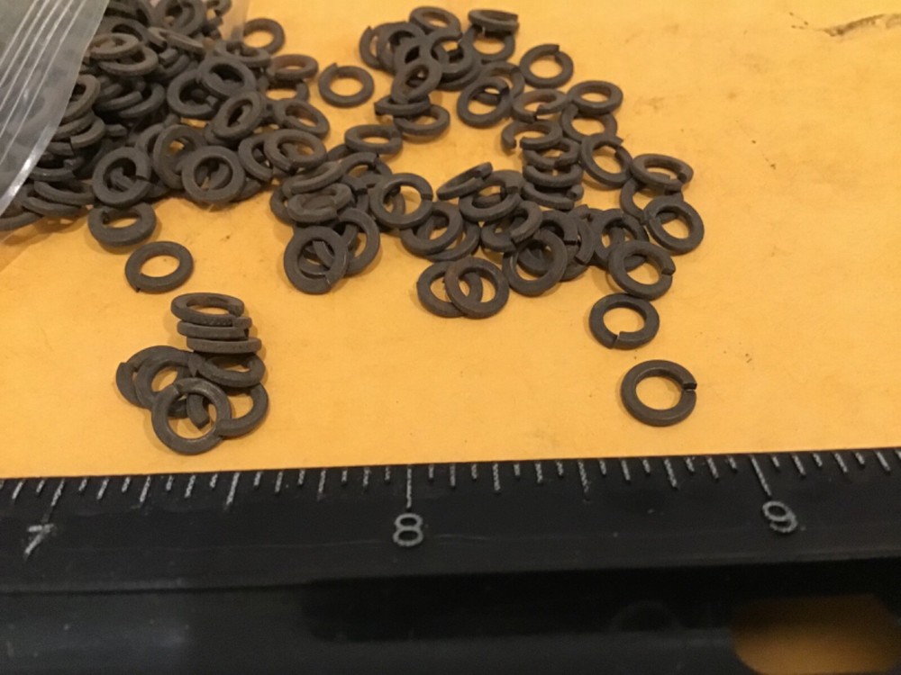 New #6 Stainless Black Oxide Split Lock Washers