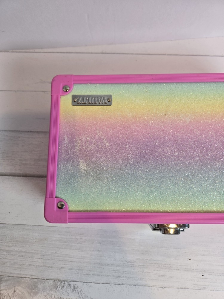Vaultz Rainbow Gradient Locking Supply Box