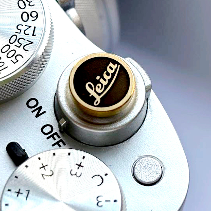 Leica Camera soft release button - brass strew shutter button universal fit