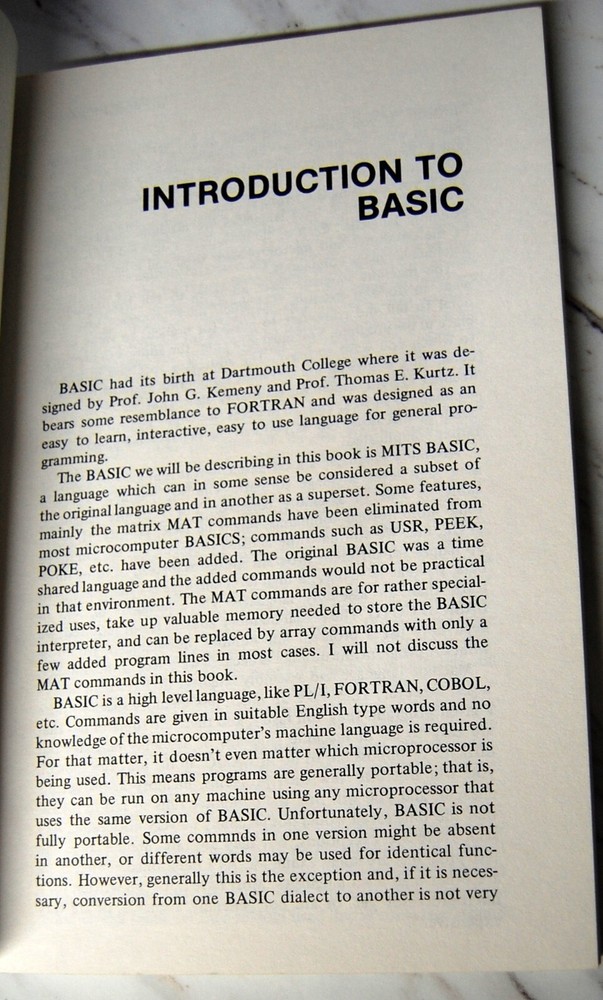 Microsoft BASIC Guide to programming in BASIC