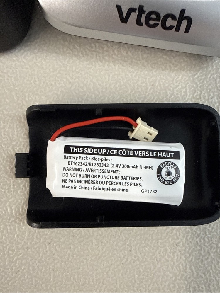 VTech Accessory Cordless Handset, Silver/Black | CS6719-2