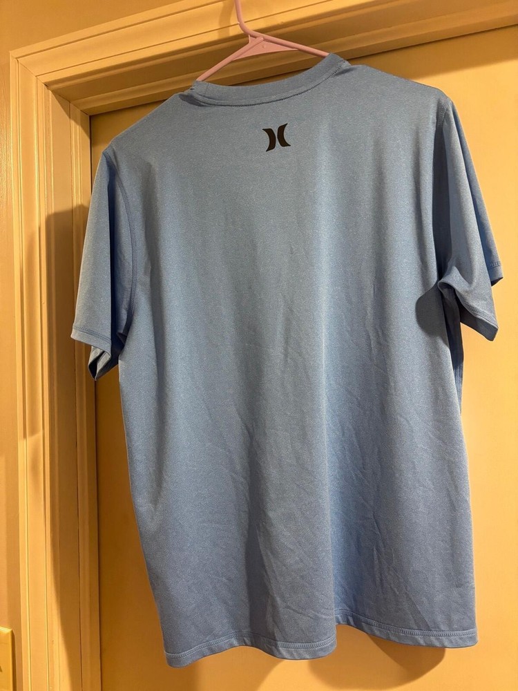 Hurley UPF 50 Shirt Small Blue Performance Tee Quick Dry