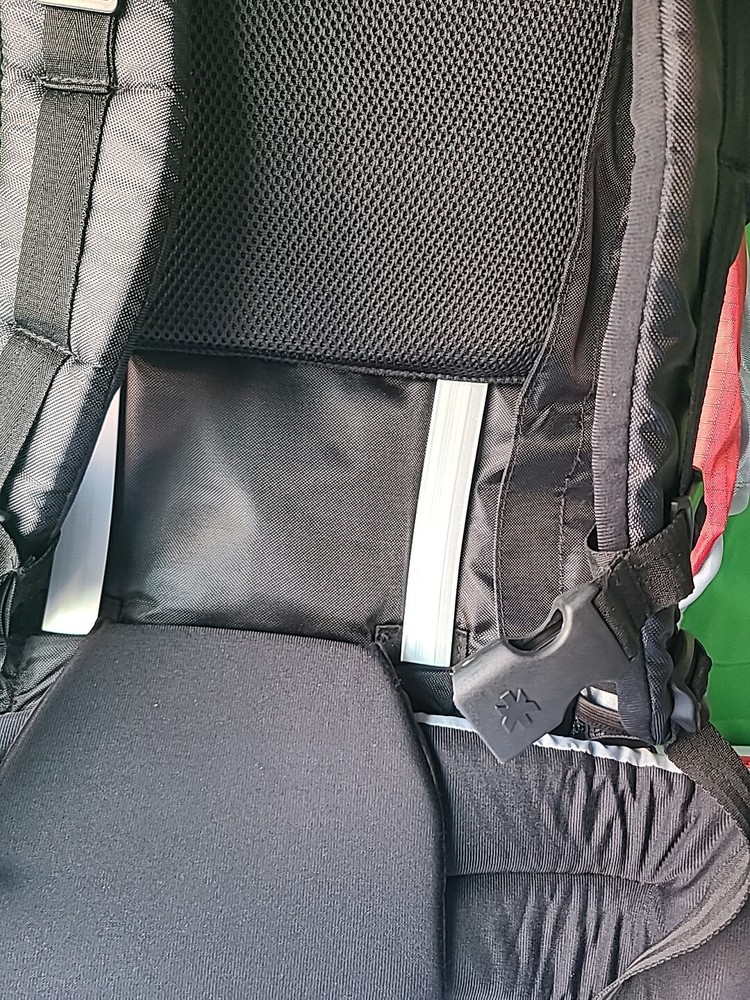 K-Cliffs Expandable Large Camping Backpack in Red Grey