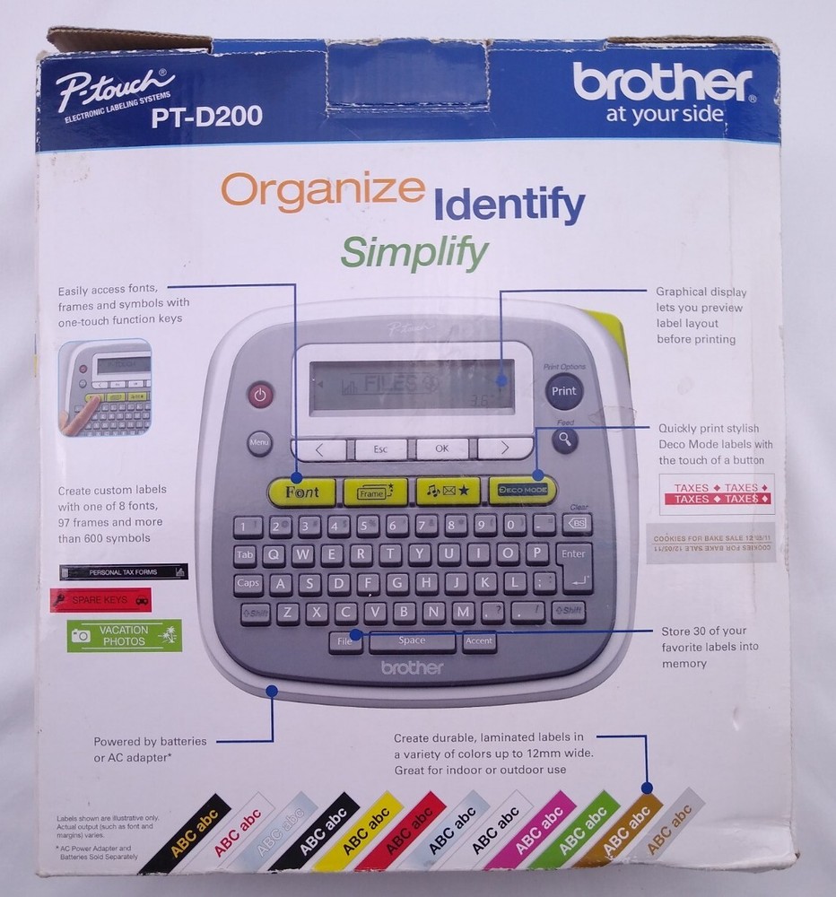 Brother Label Maker P-Touch PT-D200 Easy-To-Use