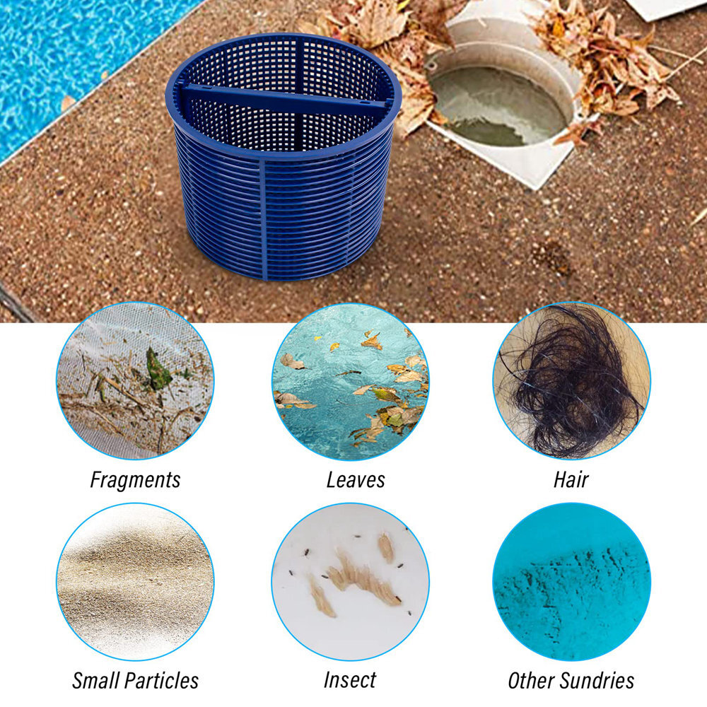 Pool Skimmer Basket Filter Basket B-152 Replacement Strainer Basket with Handle