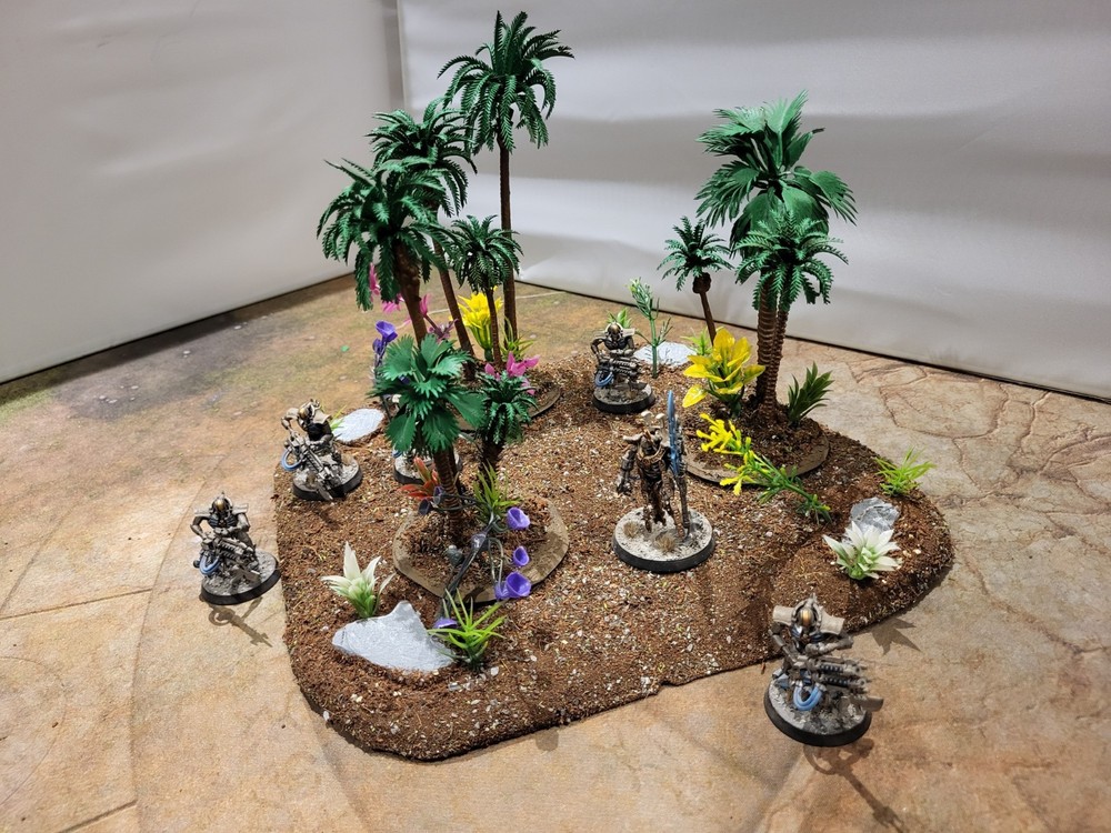 Wargaming Terrain Painted - Jungle Palm tree Set
