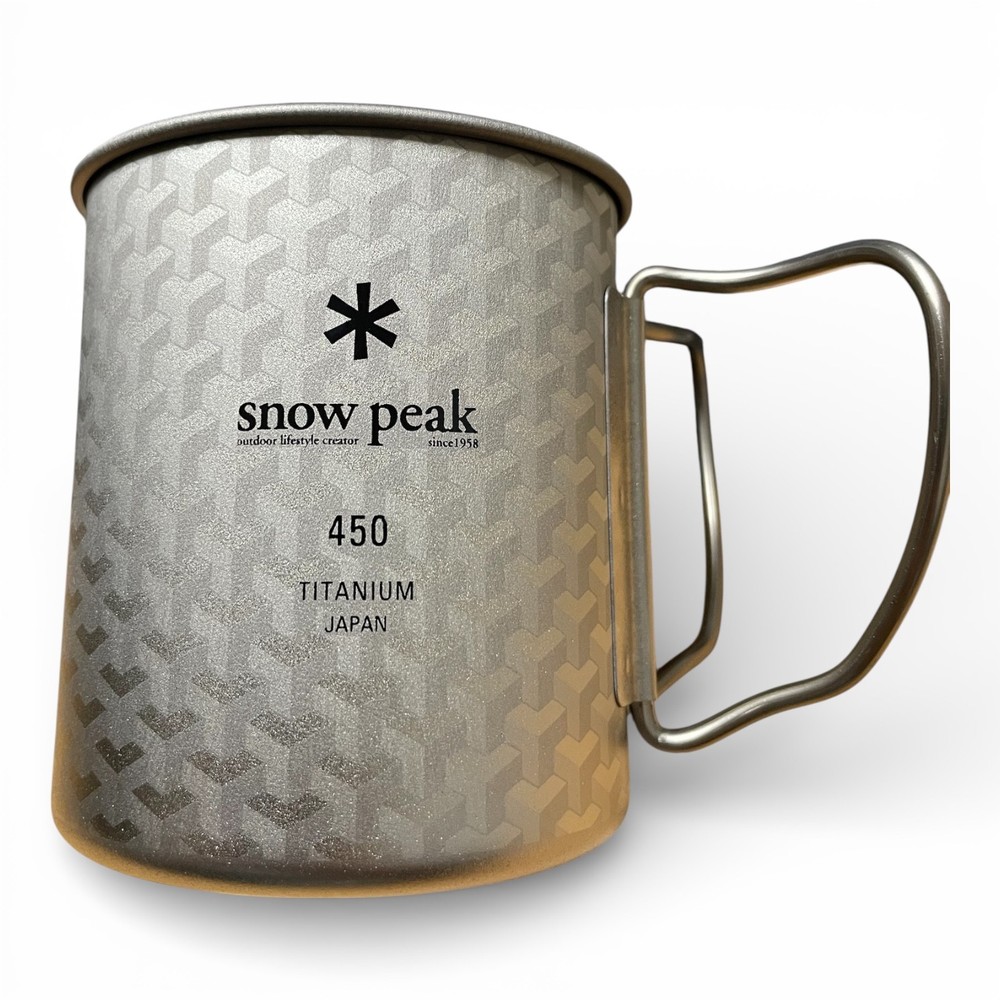 Snow Peak Titanium Mug 450ml Custom Design Camping Cup Fast Shipping