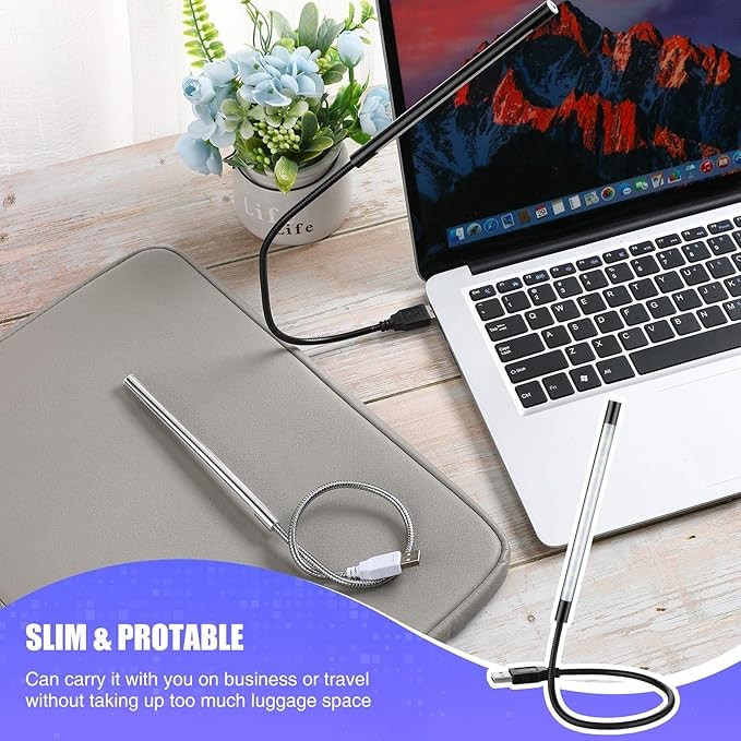 2Pcs Portable USB Touch Switch LED Light for PC Laptop Computer Keyboard Reading