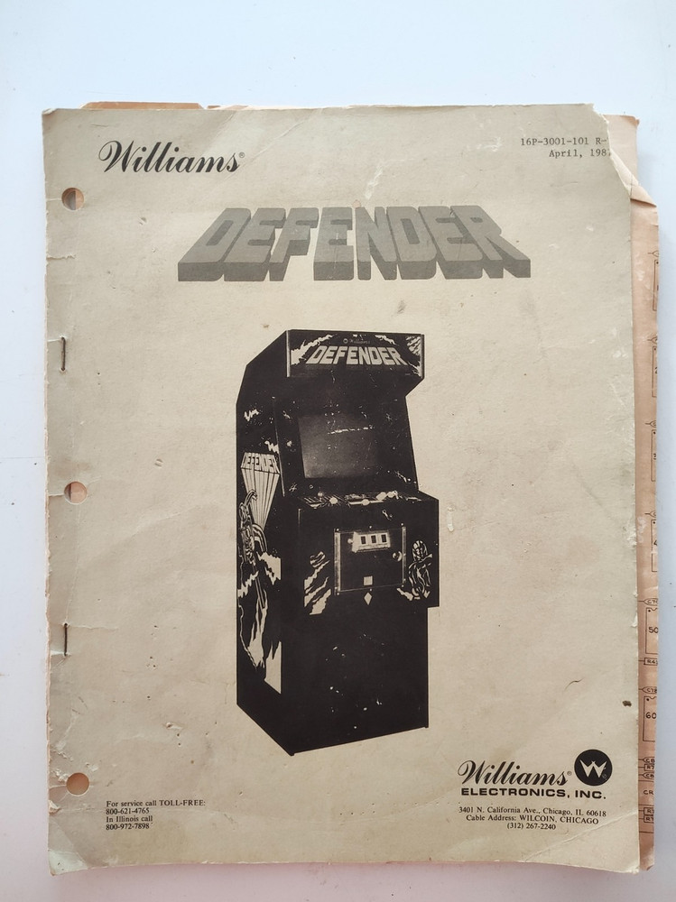 DEFENDER arcade manual
